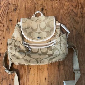 Coach backpack purse